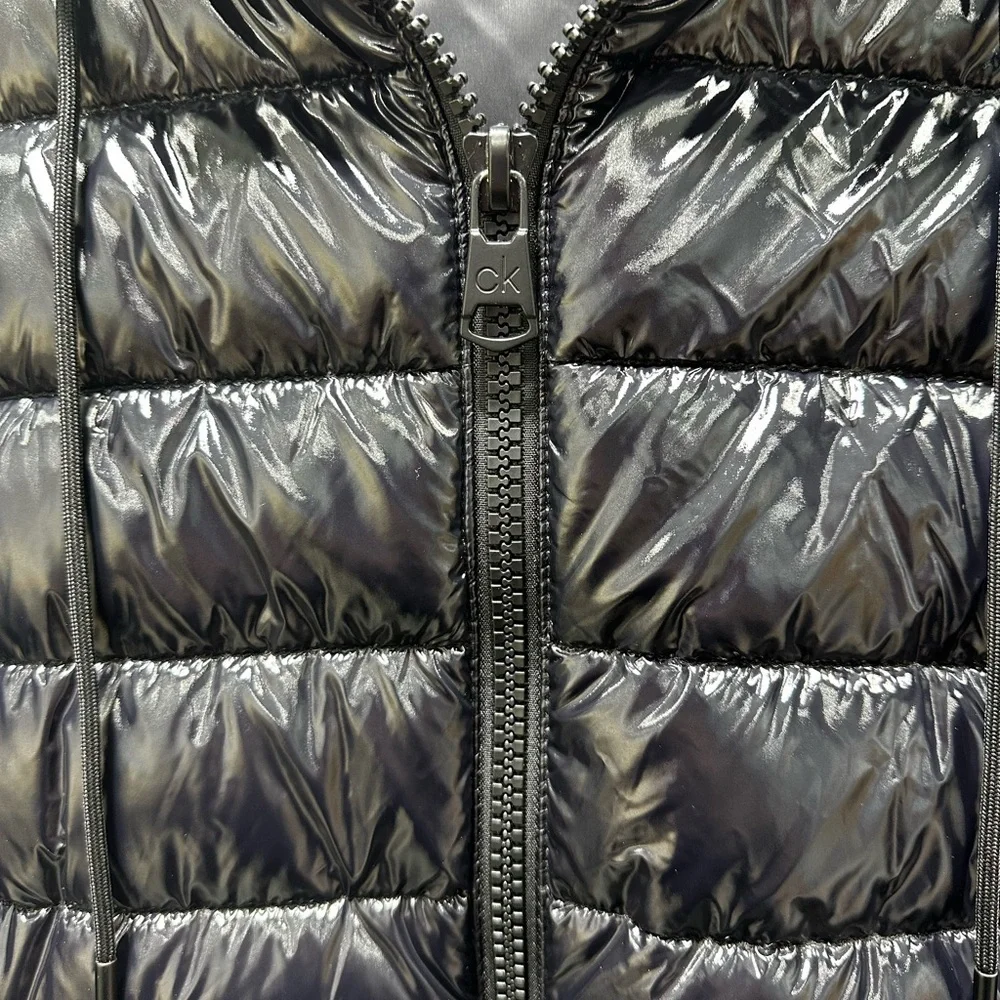 Calvin Klein Men's Hooded Super Shine Puffer Jacket